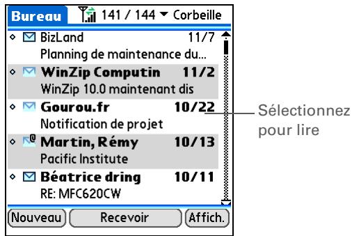PALM TREO 680 - Lecture des e-mails - 1