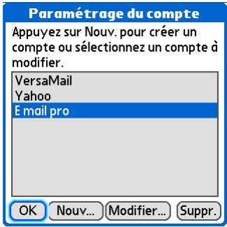 PALM TREO 680 - Configuration du fonctionnement de versamail avec un compte microsoft exchange activesync - 2