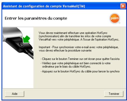 PALM TREO 680 - Modification d'informations de compte sur votre ordinateur - 2