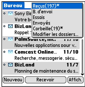 PALM TREO 680 - Déplacement de messages d'un dossier à un autre - 2
