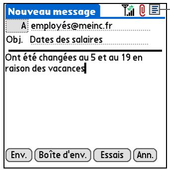 PALM TREO 680 - En-tête complet affiche les éléments suivants : - 2