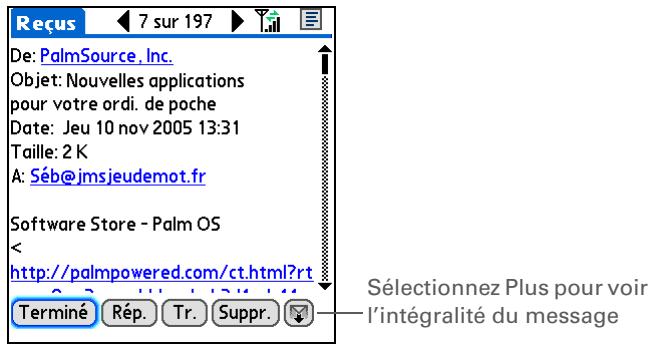PALM TREO 680 - Lecture des e-mails - 2