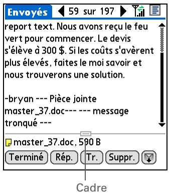 PALM TREO 680 - Prévisualisation des pièces jointes - 1