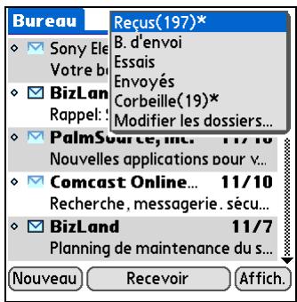 PALM TREO 680 - Visualisation d'un autre dossier - 1