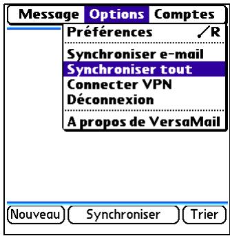 PALM TREO 680 - Synchronisation des informations des trois applications - 1