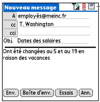 PALM TREO 680 - En-tête complet affiche les éléments suivants : - 3