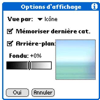 PALM TUNGSTEN E2 - Modification de l'arrière-plan de votre écran - 2