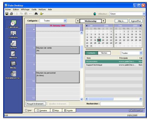 PALM TUNGSTEN E2 - Pourquoi synchroniser les informations ? - 2