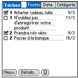PALM TUNGSTEN E2 - Organisation de vos tâches - 2