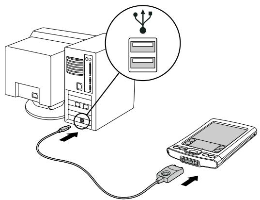 PALM TUNGSTEN E2 - Comment synchroniser - 2