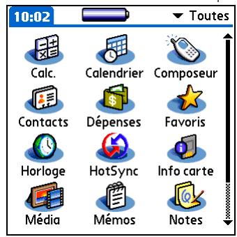 PALM TUNGSTEN E2 - Utilisation d'applications - 4