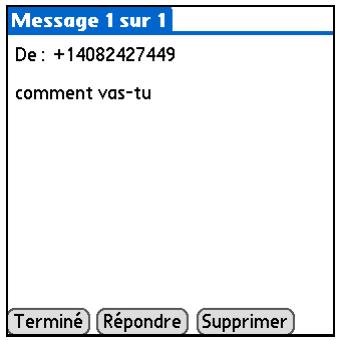 PALM TUNGSTEN E2 - Affichage d'un message texte - 4