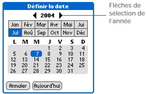 PALM TUNGSTEN E2 - Configuration de la date et l'heure - 3