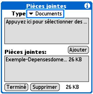 PALM TUNGSTEN E2 - Joindre un fichier à partir de votre ordinateur de poche - 3