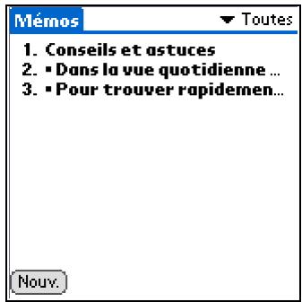 PALM TUNGSTEN E2 - Création d’un même - 2