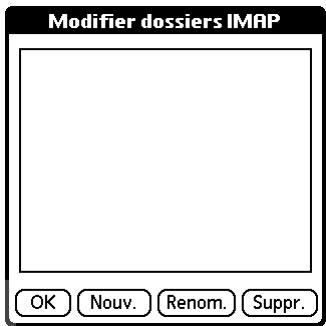 PALM TUNGSTEN T3 - Création et modification de dossiers de messagerie - 2