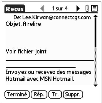 PALM TUNGSTEN T3 - Téléchargement de pièces jointes volumineuses - 4