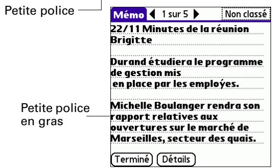 PALM TUNGSTEN T3 - Choix des polices - 3