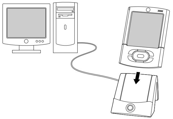 PALM TUNGSTEN T3 - Pour exécuter une hotsync locale sur un ordinateur de bureau sous windows : - 1