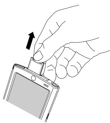 PALM TUNGSTEN T3 - Pour retirer une carte d'extension : - 2