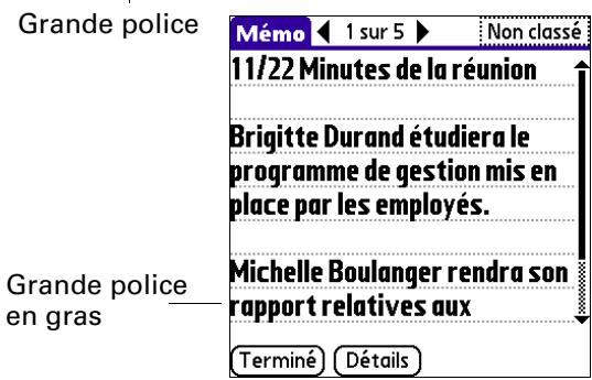 PALM TUNGSTEN T3 - Choix des polices - 4
