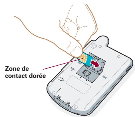 PALM TUNGSTEN W - Insérez la carte SIM - 2