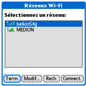 PALM TX - Le réseau que vous voulez ne figure pas sur la liste - 1