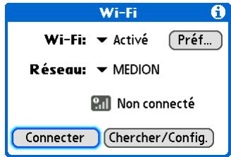 PALM TX - Configuration d'une connexion réseau wi-fi - 3