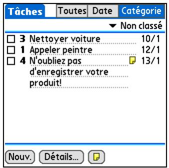PALM TX - Marquage d'une tâche comme terminée - 3