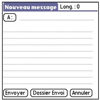 PALM TX - Envoi d'un message texte - 3