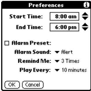 PALM V - Preferences - 1