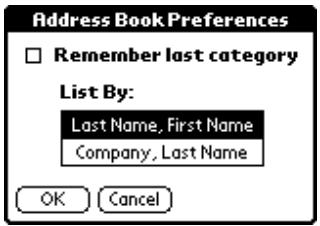 PALM V - Preferences - 1