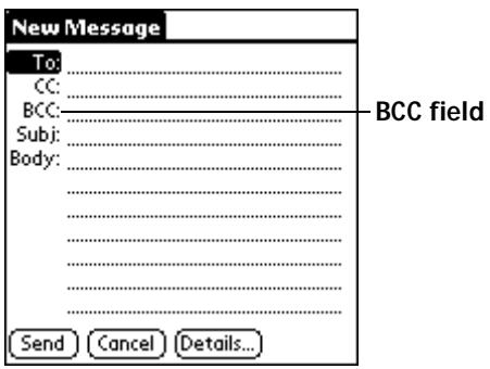 PALM V - Sending a blind carbon copy - 1