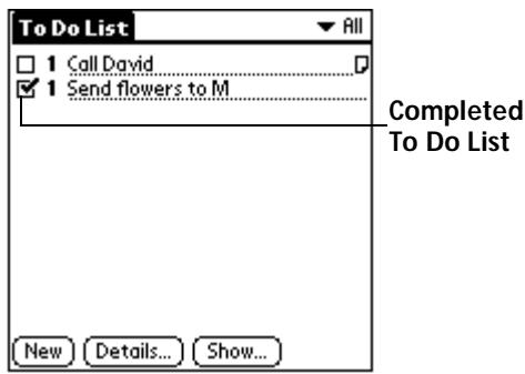 PALM V - Checking off a To Do List item - 1