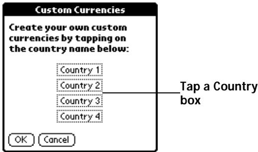 PALM V - Defining a custom currency symbol - 1