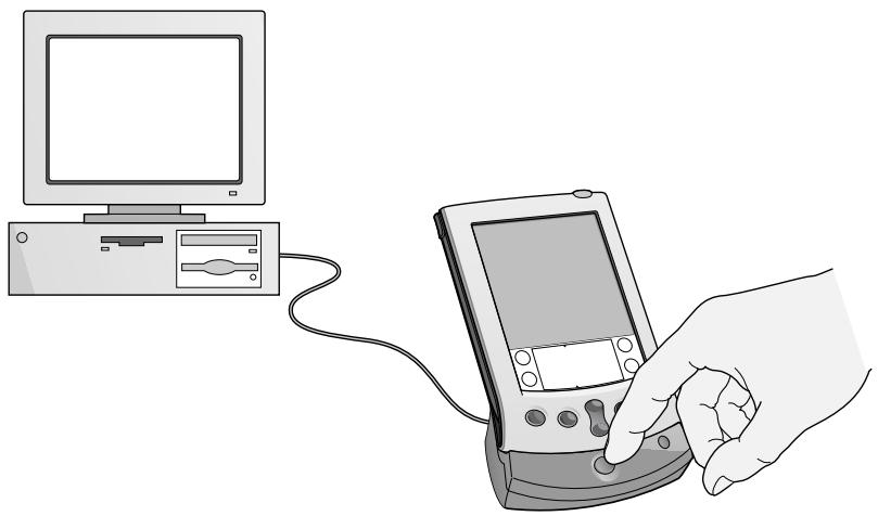 PALM V - Performing a HotSync operation for the first time - 3