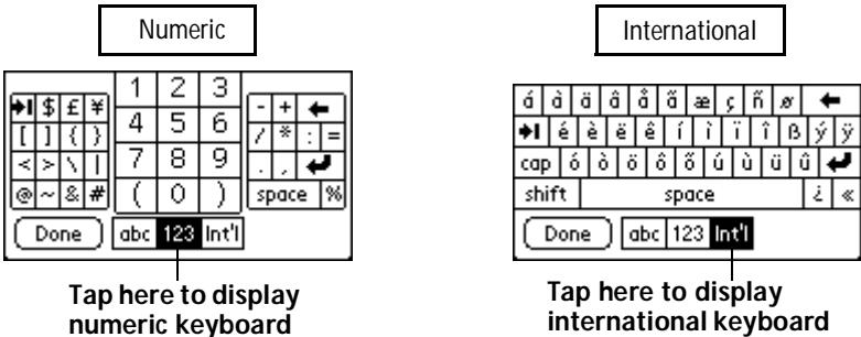 PALM V - Onscreen keyboard - 3