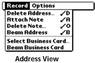 PALM V - Record menus - 2