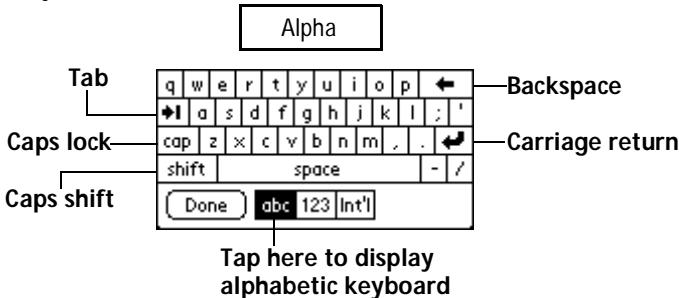 PALM V - Onscreen keyboard - 2