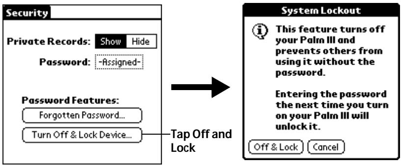 PALM V - Locking your organizer - 1