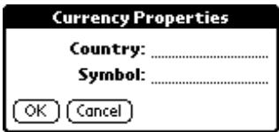 PALM V - Defining a custom currency symbol - 2