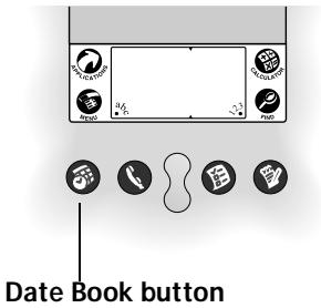 PALM V - To open Date Book: - 1