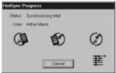 PALM V - Performing a HotSync operation for the first time - 4