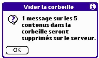 PALM VERSAMAIL - Pour vider la corbeille : - 2