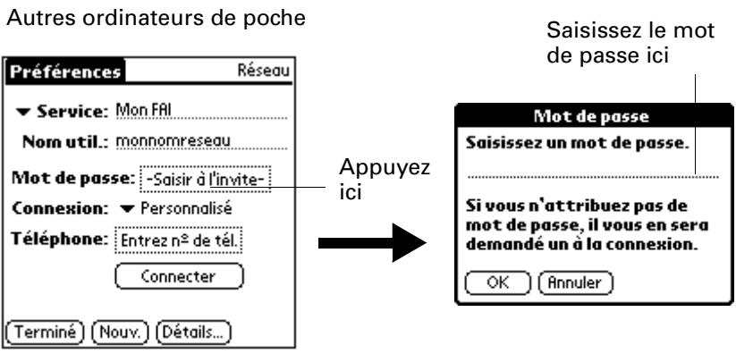 PALM VERSAMAIL - Pour saisir un mot de passe : - 2