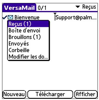 PALM VERSAMAIL - Pour déplacer plusieurs messages électroniques : - 3