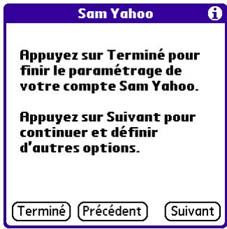PALM VERSAMAIL - Pour saisir vos paramètres de serveur de messagerie : - 2