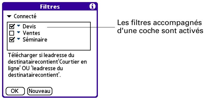 PALM VERSAMAIL - Pour activer ou désactiver un contrôle : - 1