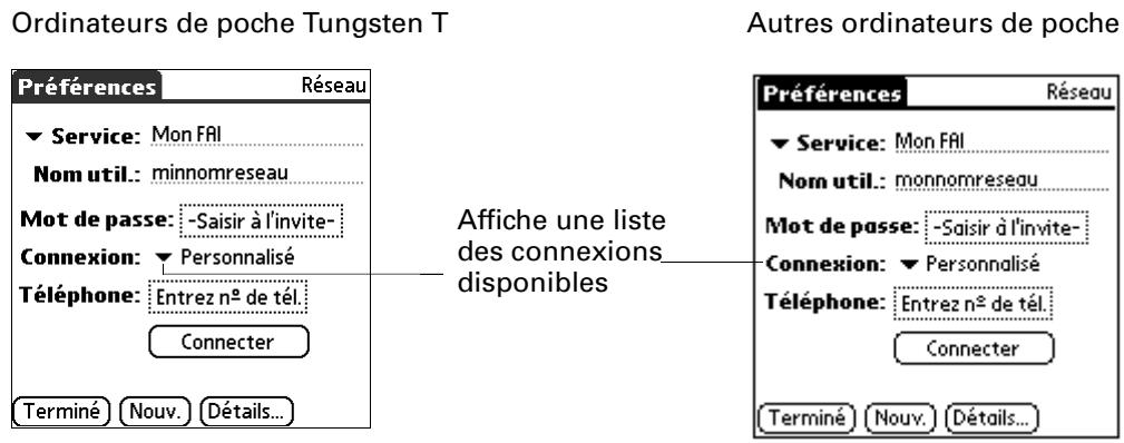 PALM VERSAMAIL - Pour choisir une connexion - 1