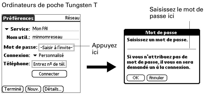 PALM VERSAMAIL - Pour saisir un mot de passe : - 1